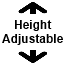 The Height can be adjusted at the point of installation