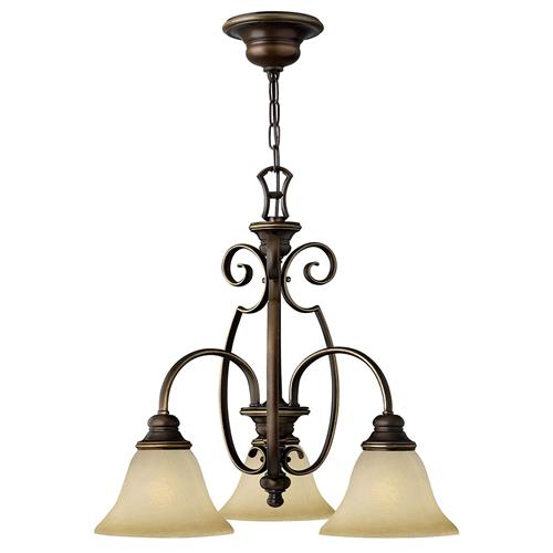 Cello 3-Light Multi Arm Antique Bronze Ceiling Fitting HK-CELLO3