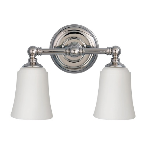 Hugolake Chrome IP44 Bathroom Double LED Wall Light FE-HUGOLAKE2BATH