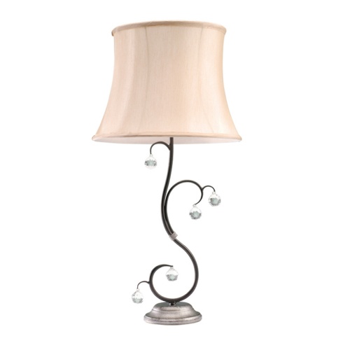 Black Silver Lunetta Table Lamp LUN/TL BLK/SIL