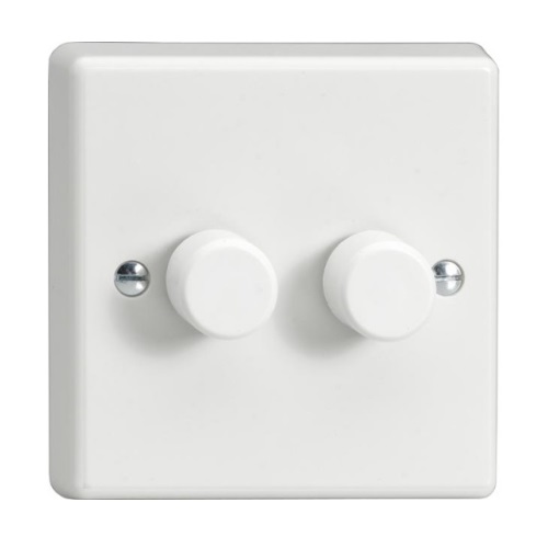 V-Dim White Rotary 2-Way Dimmer HQ83W