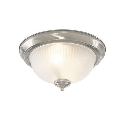 American Diner Flush Ceiling Light Chrome 4042