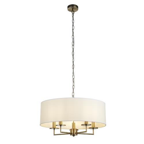 Knightsbridge Antique Brass Five Light Pendant 4785-5AB