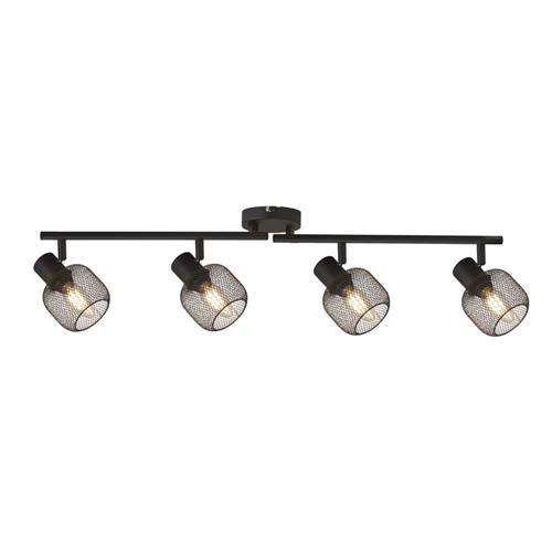 Meshy Black Cage 4 Bar Spotlight 81201-4BK