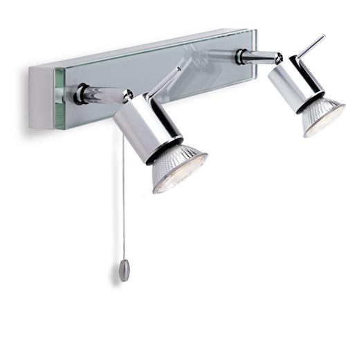 Aqua Switched 2 Lamp Spot Bar 5513AL