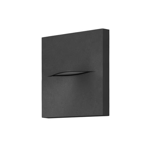 Hide IP65 LED Square Black LED Outdoor Wall Light PX-0535-ANT