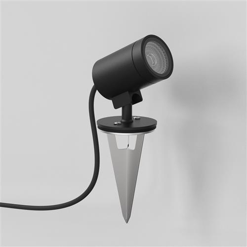 Bayville IP65 Spike Spot Textured Black Outdoor Garden Light 1401021