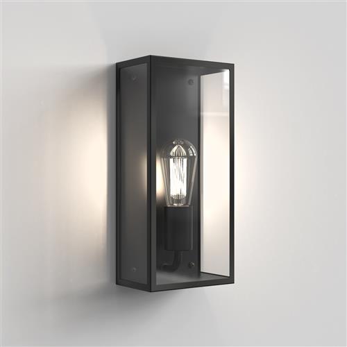 Messina 160 IP44 Black Outdoor Wall Light 1183031