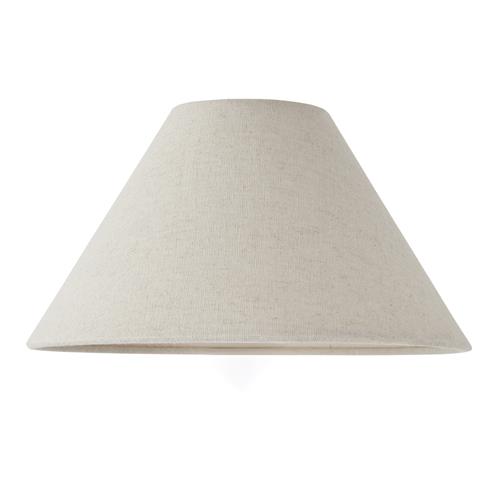 Avalon Small 220mm Natural Faux Linen Tapered Shade 117532 