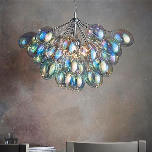 Bathsheba Vibrant Iridescent Six Light Ceiling Pendant 76450