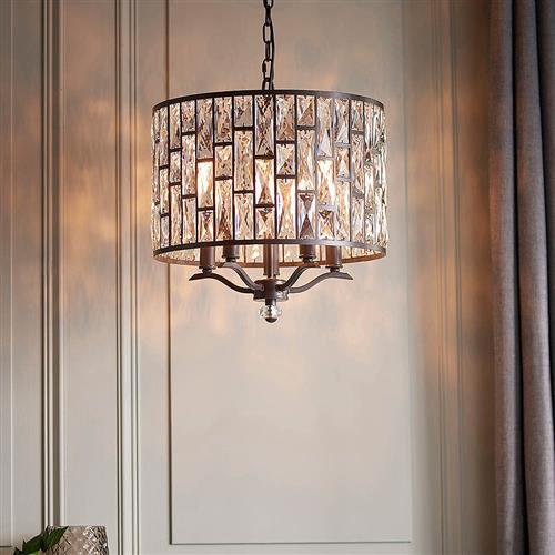 Belle 5 Light Crystal Multi-Arm Pendant 69390