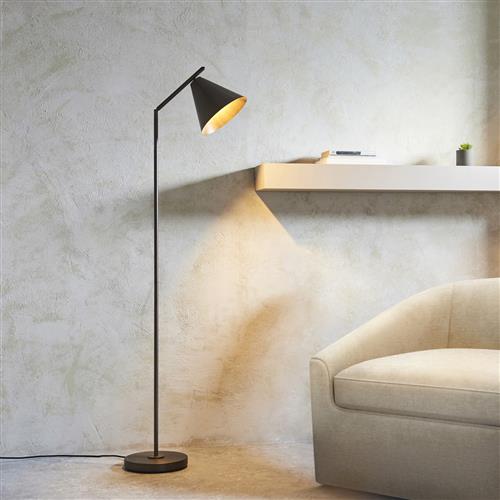 Cape Task Floor Lamp Brushed Antique Bronze Plate 102895