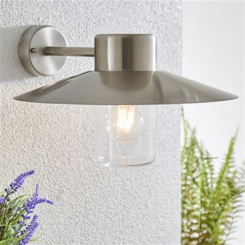 Fenwick Polished Stainless Steel Outdoor Wall Light 60797