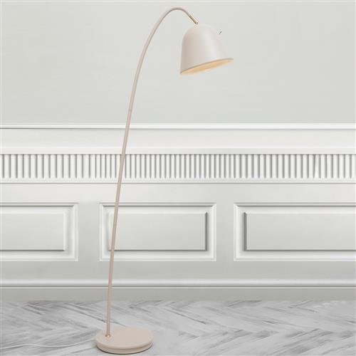 Fleur 24 Beige And Brass Floor Lamp 2112124001