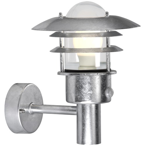 Lonstrup 22 Galvanised Outdoor PIR light 71432031