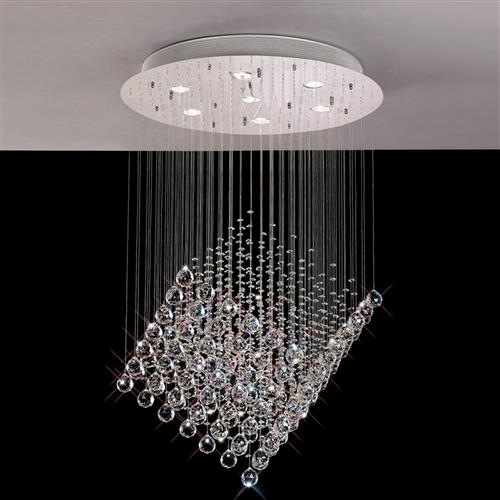 Colorado Crystal Cube 7 Light Pendant IL30783