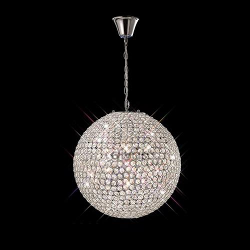 Ava 7 Lamp Chrome/Crystal Ceiling Pendant Light IL30201