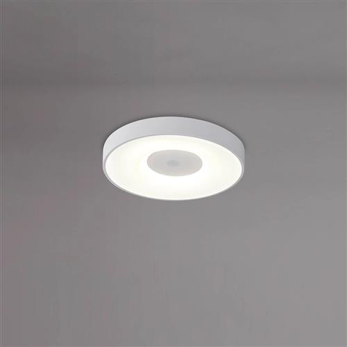 Coin White Rounded Small Flush LED Ceiling Light M7566