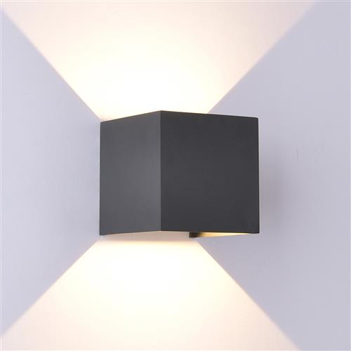 Davos Cube 3000K Anthracite IP54 LED Outdoor Light M6520