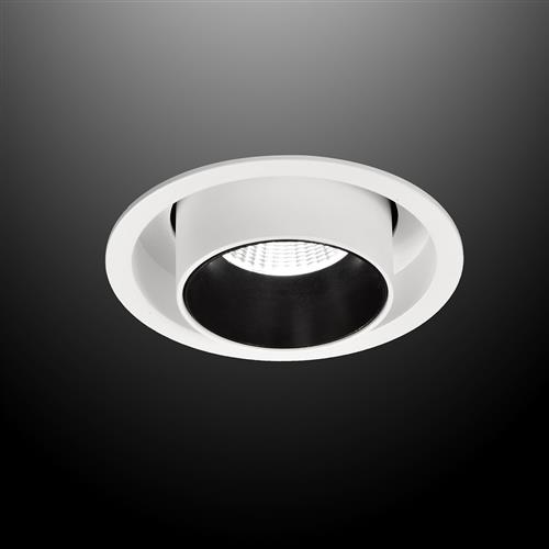 Garda 12W 3000K White LED Retractable Swivel Downlight M6402