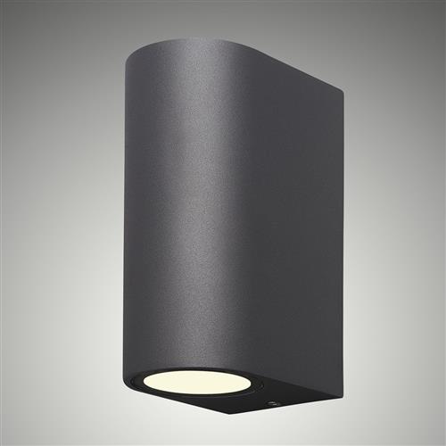 Kandanchu Anthracite Curved Double IP54 Wall Light M6510