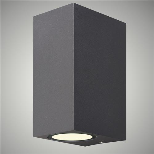Kandanchu Anthracite Straight Double IP54 Wall Light M6514