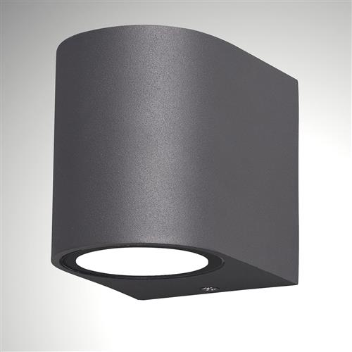 Kandanchu Single Anthracite Curved IP54 Wall Light M6512