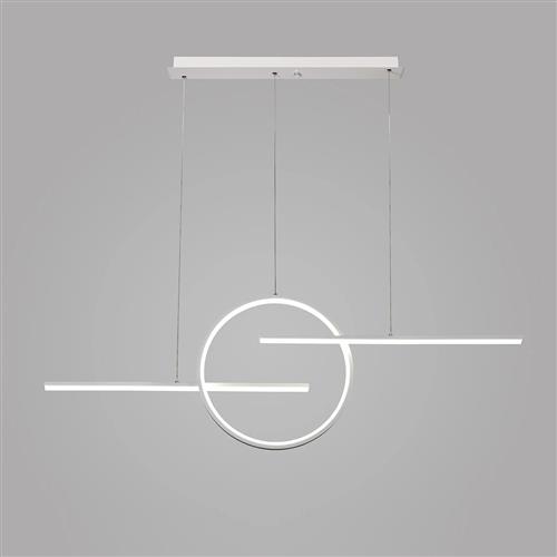 Kitesurf White LED Large Bar Pendant M7190