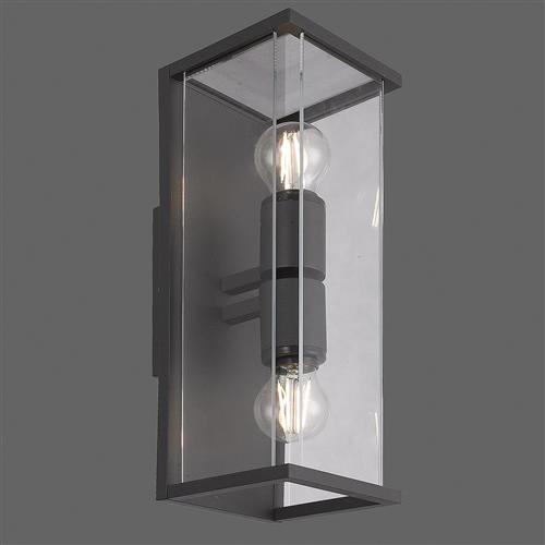 Meribel Large Double Rectangular IP54 Wall Light M6492