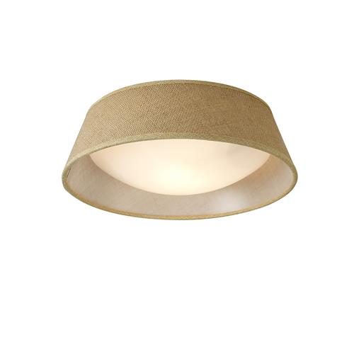 Sabina Brown And White Small Flush Ceiling Fitting M6414