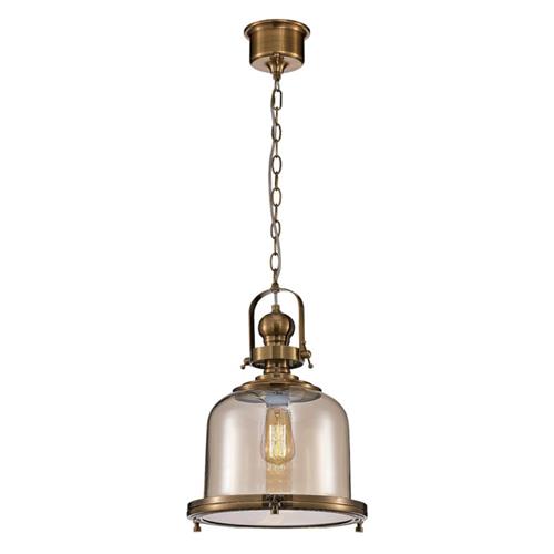 Vintage Antique Brass Medium Ceiling Pendant M4971