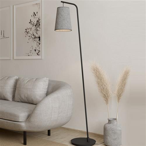 Alsager Black And Grey Floor Lamp 43987