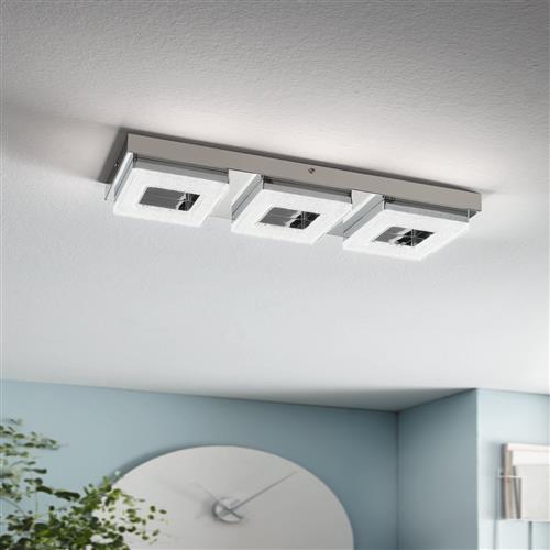 Fradelo Chrome Triple LED Wall or Ceiling Light 95656