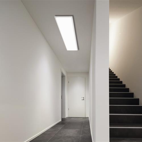 Salobrena-M LED White Rectangular Ceiling Light with Integrated Motion Sensor 98419