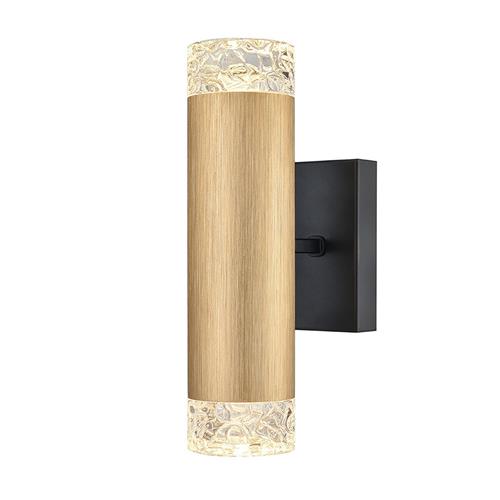 Cordelia Dual Satin Brushed Gold & Matt Black Wall Light FL2423-2