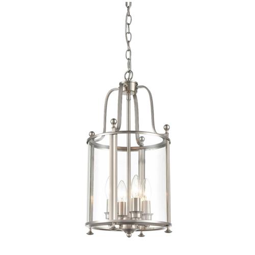 Drayton Satin Nickel Four Light Traditional Lantern LA7019-4