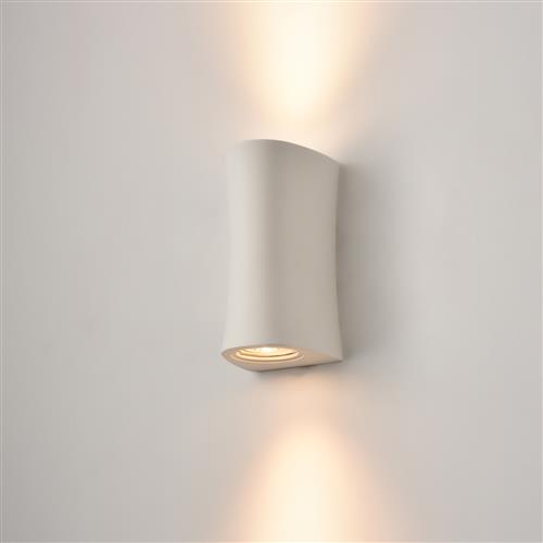 Fresco Matt White Ceramic Double Wall Light WB578