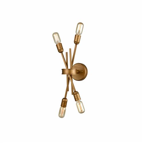 Idaho Antique Gold Four Arm Wall Or Ceiling Fitting FL2399-4