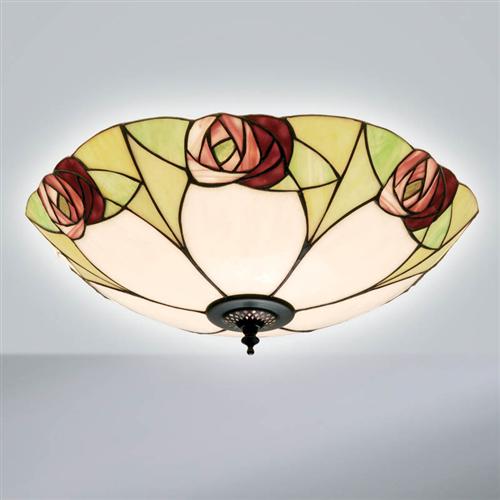 Ingram Tiffany Flush Ceiling Light 64182