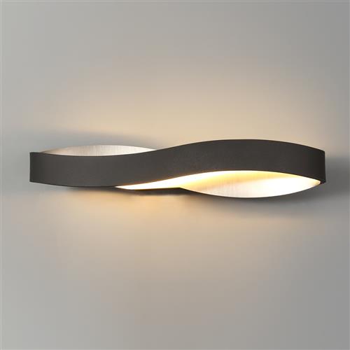 Sacramento Sand Anthracite And Nickel LED Wall Light LT30354