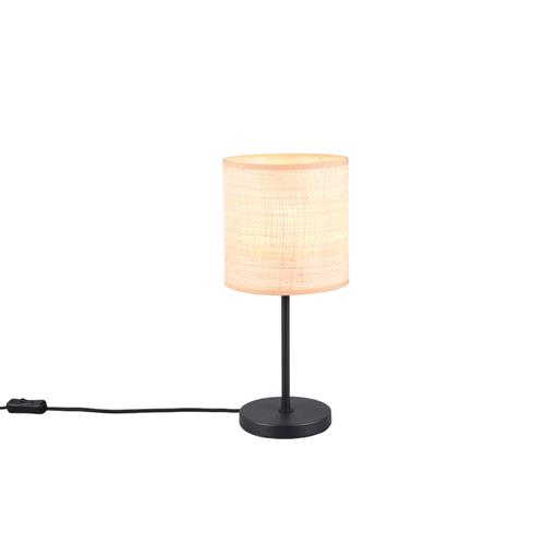Aimee Black and Natural Bast Table Lamp R51851036