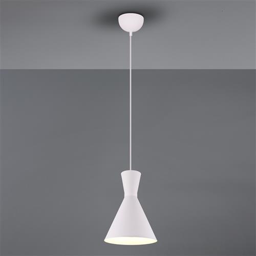 Enzo Single Matt White Ceiling Pendant R30781031
