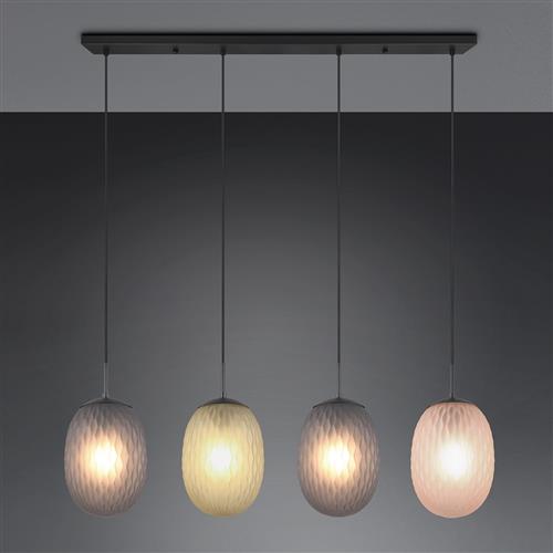 Facette Multicoloured Four Light Ceiling Pendant 364200417