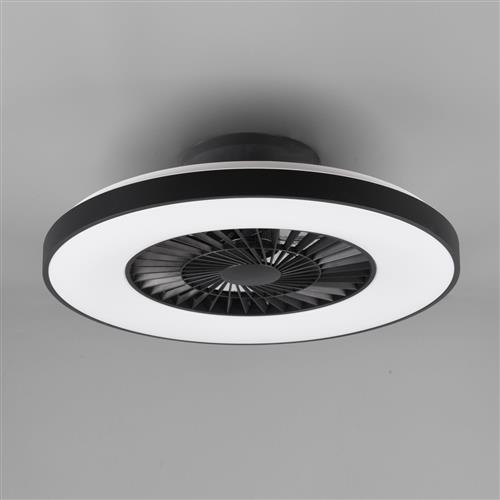 Halmstad Matt Black LED Fan Light R62672132