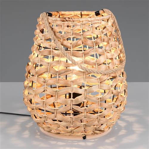 Jean Black And Natural Bamboo Table Lamp R56221036