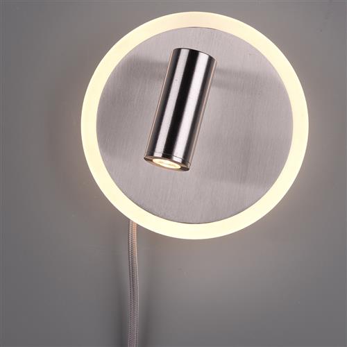 Jordan Matt Nickel Dual-LED Wall Spotlight 229210207