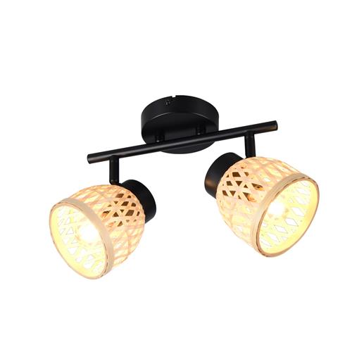 Laurent Black And Natural Bamboo Double Spotlight R86092032