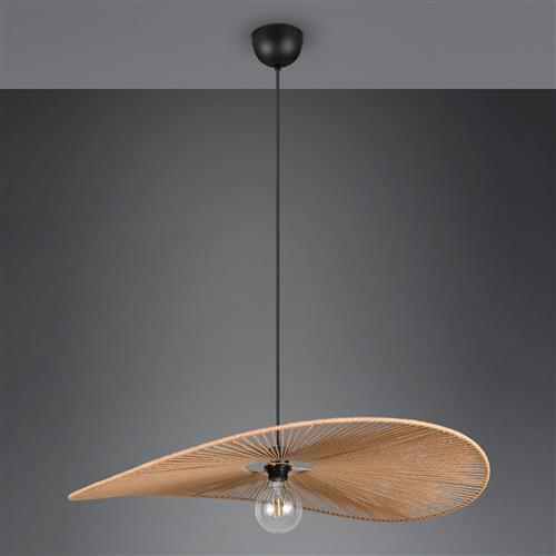 Laurine 780mm Brown And Black Ceiling Pendant R36161926