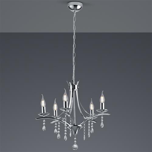 Lucerna Chrome 5-Arm Ceiling Light 101600506