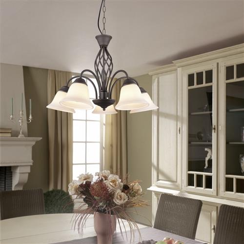 Rustica 5-Arm Ceiling Hanging Pendant 101000524